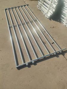 Sığır çit panelleri koyun Yard çit panelleri hayvancılık mera yuvarlak kalem çiftlikleri için kapısı ile çelik Corral paneller - Product Image 4