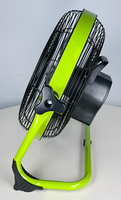 Ventilateur de sol batterie au Lithium 12 pouces 3 lames en métal système de refroidissement par Air Portable appareil à moteur brossé Rechargeable de haute qualité