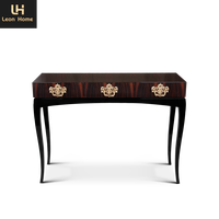 Console de luxe en bois massif Villa design senior Mobilier de salon sur mesure Tables d'entrée de couloir en acier inoxydable italien