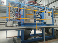 Machine de moulage de formes en EPS certifiée CE, équipement de moulage de boîtes en mousse à haute stabilité pour la production de contenants pour poissons, légumes et fruits