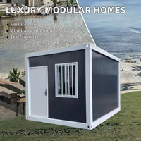 Garage modulaire en acier à pliage facile, conteneur mobile, maison préfabriquée, hôtel extérieur portable