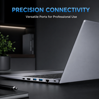 Ordinateur portable professionnel OEM en gros, écran FHD 16 pouces, Intel Core i5 3,3 GHz Dual Core, 8 Go de RAM, SSD, Windows 11 Famille, Gris