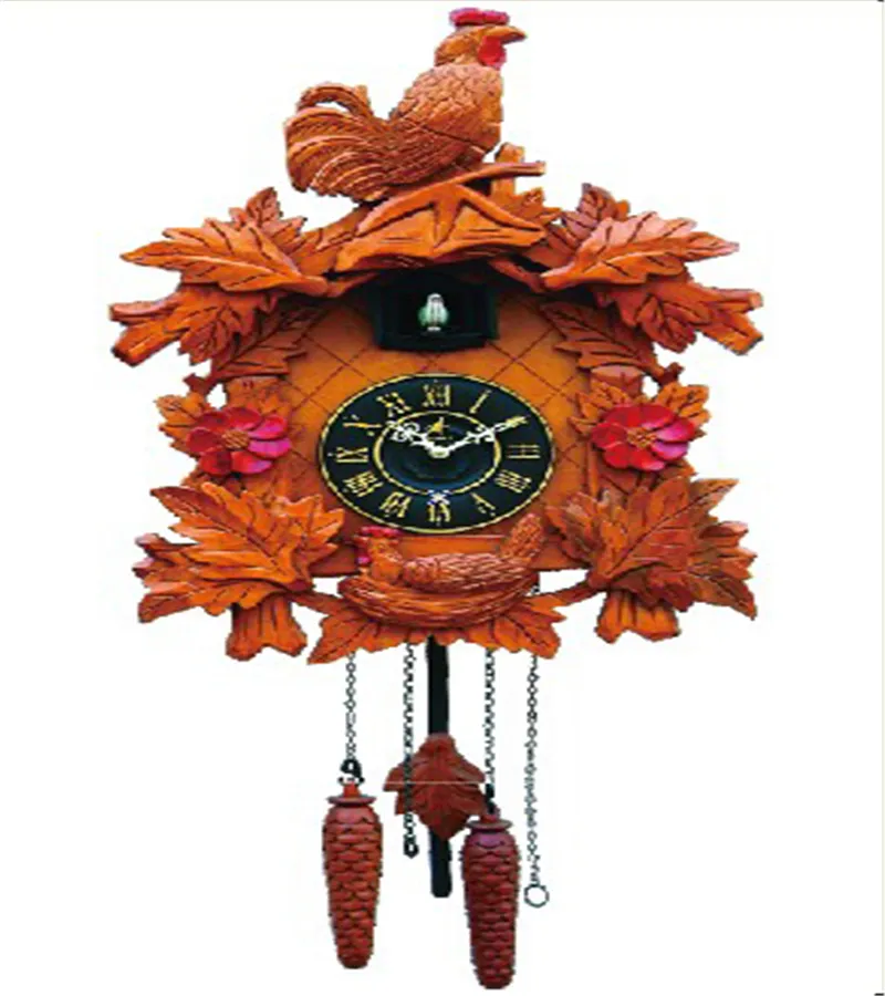 Relojes de cuco de Bosque Negro, reloj de cuco de madera