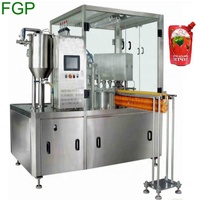 Machine de remplissage automatique avec étui à bec debout, pour le jus, le lait, l'eau boisson, doypack, avec 2/4/6 buses
