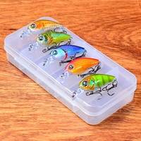 Boxed Crankbait Hard Lure Kit Mehrfarbiges Bionic Rocker Angelköder-Set für Süßwasser- und Salzwasser-Spielangeln