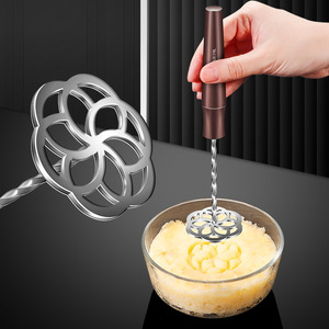 ที่บดมันฝรั่งสแตนเลส 316L ลายดอกคามิลเลีย อุปกรณ์ครัวแบบมือถือสำหรับบดมันฝรั่งและอาหารเด็ก - Product Image 1