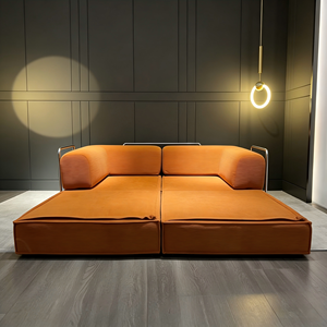 Divano Letto Pieghevole Componibile Salvaspazio per Soggiorno - Set Divani Angolari Sezionali - Product Image 4