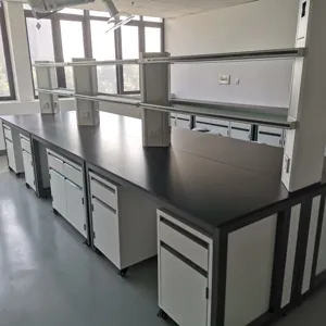 Университетская лабораторная мебель, полностью стальная лабораторная мебель, рабочие скамейки, стол для научной физики