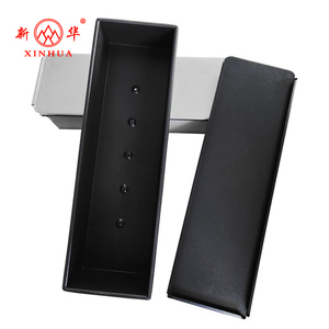 حجم مخصص غير لاصق مقلاة رغيف خبز مضلع مقلاة كعكة مخدد نخب مع غطاء - Product Image 5