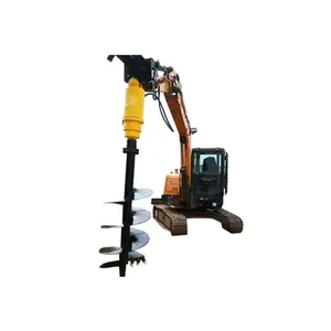 ADH3600W Hydraulic earth drill auger by hydraulic driving earth auger drill post hole digger for excavator