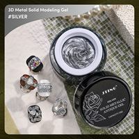 JTING Gel Polish Model 3D Metal Terbaru 3 Warna Tanpa Lapisan Lengket Gel Model Kuku Bebas TPO/Hema Custom OEM ODM Gel UV