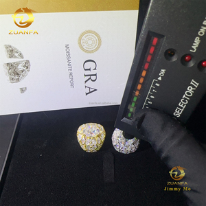 New Arrivals Pass Diamond Tester Fashion Iced Out Hip Hop Oval+Marquise Vvs1 <strong>Moissanite</strong> Diamond 925 Sterling Silver <strong>Man</strong> <strong>Ring</strong> - Product Image 2