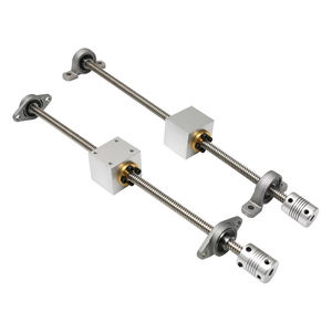 Yüksek hızlı yüksek sıcaklık dayanımı yüksek hassasiyetli çelik CNC vidalı Motor rulman lineer kılavuz yamuk kurşun vida seti - Product Image 6