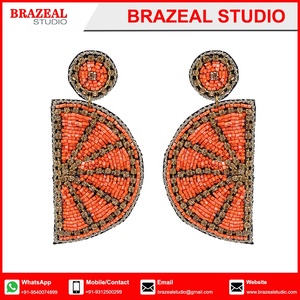 Pendientes de cuentas de semillas para mujer, venta al por mayor, joyería artificial creativa, vendedor superior, nuevo diseñador de moda multicolor para regalos - Product Image 2