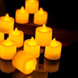 <span class=keywords><strong>Bougie</strong></span> chauffe-plat bon marché Bougies artificielles à piles en vrac grand diamètre scintillant - Product Image 1
