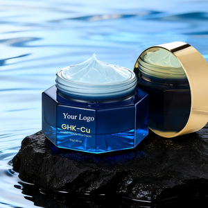 Crema Facial con Péptidos <span class=keywords><strong>de</strong></span> <span class=keywords><strong>Cobre</strong></span> Azul Ghkcu OEM ODM, Crema Facial Antienvejecimiento y Reparadora, Crema Hidratante Antiarrugas Ghk-cu - Product Image 3