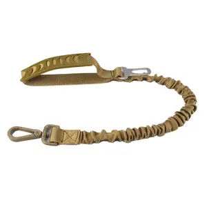 Tactische Huisdier Aangelijnd Nylon Bungee Hond Training Elastische Buffer Chain Heavy Duty Handvat Lood Hondenriem