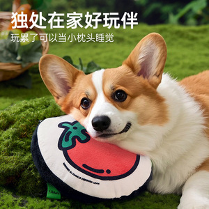 Série de jouets pour animaux de compagnie en forme de légumes, jouets à mâcher en forme de tomate, jouets pour chiens de petite et moyenne taille, vente en gros transfrontalière. - Product Image 5