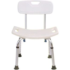 Banc de douche Hengshunhe en alliage d'aluminium avec dossier et accoudoirs, hauteur réglable, équipement de sécurité pour salle de bain - Product Image 1