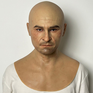 Máscara de Fiesta, Máscara Facial de Adolf, Máscara Completa Realista de <span class=keywords><strong>Hombre</strong></span>, Máscara de Halloween, Cosplay, Fiesta, Prótesis Facial para Disfraces - Product Image 5