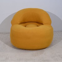Ensemble de canapé-lit en flanelle compressé sous vide pour une personne, canapé modulaire moderne avec repose-pieds, forme rectangulaire, rembourrage en éponge