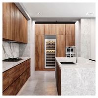 Realees — armoire de cuisine en mélamine bleue, meuble simple, classeur de cuisine suspendu