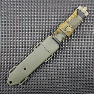 Cuchillo Bowie OEM de Acero Inoxidable con Mango de Plástico, Punta Recta, para Acampar al Aire Libre, Grosor de 3.9mm, para Corte - Product Image 5
