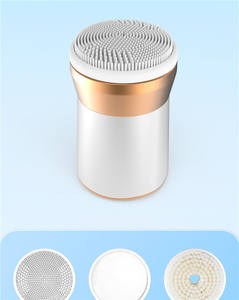 Brosse nettoyante visage électrique en silicone souple, 3-en-1, exfoliante, étanche IPX6, mini, nettoyage en profondeur - Product Image 2