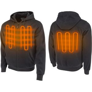 Sweat à capuche chauffant personnalisé pour homme, en polaire, avec fermeture éclair et éléments chauffants sur le devant et le dos, vêtement coupe-vent pour temps froid - Product Image 1