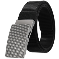 Ceinture en nylon tressé avec boucle en zinc LY36-23548-1, tendance