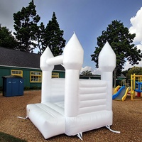 Château gonflable Kaluen Pure White pour mariage, mini château gonflable pour enfants, idéal pour la location de fêtes