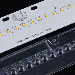 Zhaga tiêu chuẩn tuyến tính dẫn mô-đun smd3030/2835/5630 dẫn Hội Đồng Quản trị với ống kính L280 * w40mm 20 80 10W RoHS dẫn mô-đun chuỗi 6000K DC 72V - Product Image 2