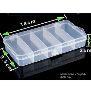 <span class=keywords><strong>Leurre</strong></span> moyen boîte <span class=keywords><strong>de</strong></span> matériel <span class=keywords><strong>de</strong></span> pêche à cinq compartiments appâts en plastique dur stockage d'insectes accessoires d'outils souples pour boîte à poisson Thunderfrog - Product Image 2