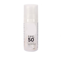 Botol Dispenser Mini Airless Plastik Hitam 30 mL dengan Tutup, Botol Serum Pompa Airless Plastik Kecil 1oz