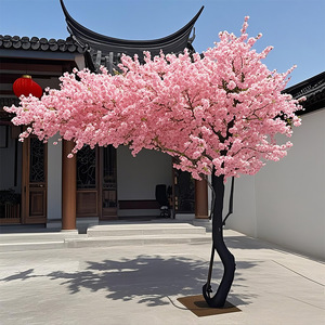 Arbre floral japonais Sakura, arbre artificiel en soie rose, fleurs de <span class=keywords><strong>cerisier</strong></span> artificielles, arbre à fleurs éco-responsable, evergreen pour la décoration intérieure - Product Image 3