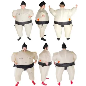 Hete Verkoop Aanpasbare Opblaasbare Sumoworstelaar Pak Sportspel Feest Opblazen Cosplay Kostuum Gigantische Grappige Opblaasbare Kostuum