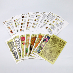 Baraja de Cartas del Oráculo de Arte Antiguo, Impresión Personalizada, Cartas de Adivinación Ilustradas Vintage con Guía para Practicantes del Tarot - Product Image 4