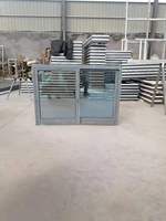 Cadre en aluminium de couleur grise fenêtre coulissante en aluminium émaillée simple teintée avec écran pour le Ghana