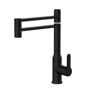 Brass 360 xoay boong núi đơn-xử lý Vòi Nước Nhà Bếp Có thể gập lại co giãn bồn rửa vòi nước nóng lạnh chức năng nước duy nhất-lỗ - Product Image 2