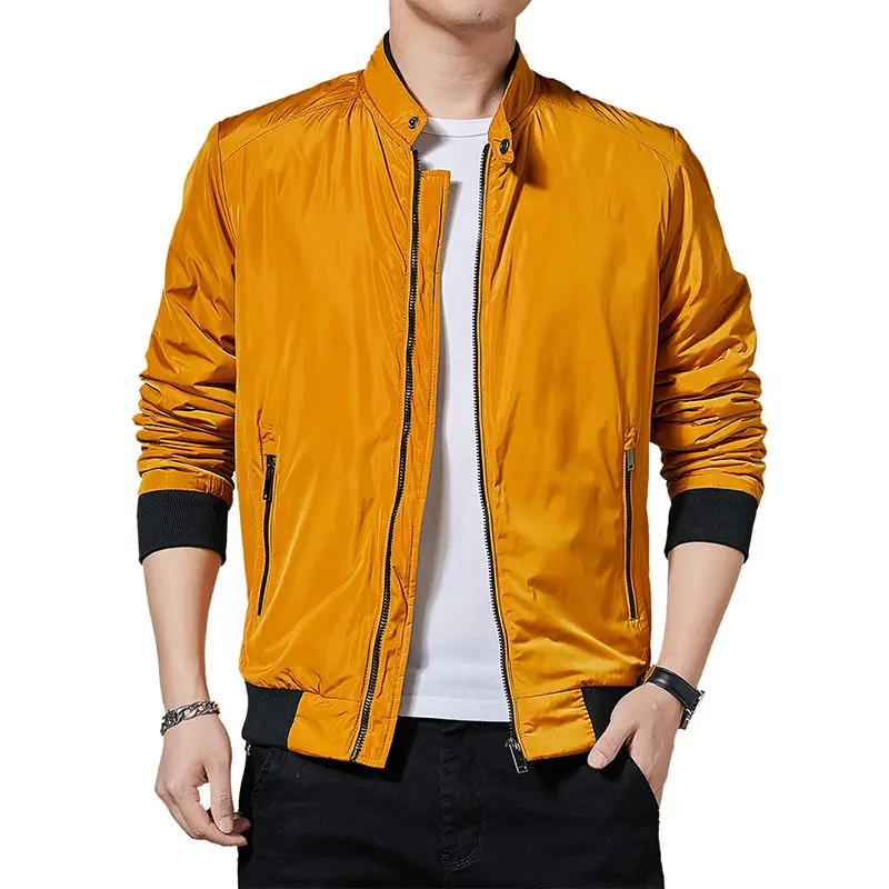 New men's youth stand collar jacket casual business men's fashion jacket