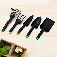Ensemble de pelles de jardin multifonctions en plastique avec truelle et râteau à trois dents léger pour le jardinage intérieur et extérieur, outils pour bonsaï