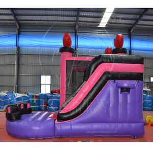 Castillo Inflable de PVC Rosa Mico y Casa de Brinco para Niños, Temática de Princesas, Bodas y Cumpleaños, para 5-10 Niños, Capacidad de 300-500 kg - Product Image 6