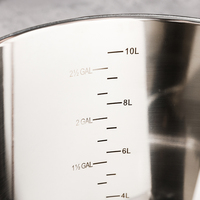 Ensemble de casseroles classiques pour la cuisine, compatibles avec l'induction, avec couvercle, grande capacité, en acier inoxydable, pour soupes et bouillons