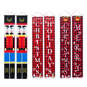 2022 Yiwu Shuangyuan 150cm Wholesale Cheap oxford Cloth Halloween Christmas Hanging Door Wall Banners Custom Banner Couplets