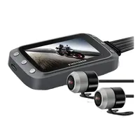 Cámara de salpicadero DVR para motocicleta, dispositivo de grabación con WiFi, 1080P + 1080P, Full HD, Vista frontal y trasera, impermeable, registrador GPS