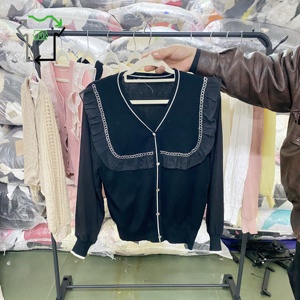 Cardigan Usato YIJIAYI a Maniche Lunghe in Maglia <span class=keywords><strong>Sottile</strong></span>, Elegante con Bottoni, Abbigliamento Usato Primaverile - Product Image 6