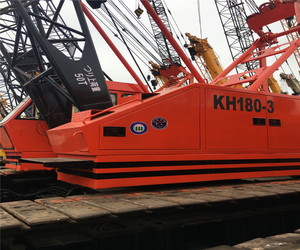 Bersertifikat digunakan Hitach KH180 Crawler <span class=keywords><strong>Crane</strong></span>, 50ton kelas, jam operasi rendah, dikelola dengan baik, pengujian di tempat didukung - Product Image 1
