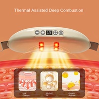 Cinturón de Masaje Abdominal JL para Adelgazar el Vientre con Calor, Batería Integrada y Función Musical