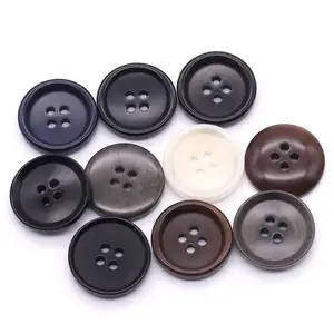 100 pcs per bag yiwu wintop plain classic 20mm 32L four hole round colored natural corozo overcoat suit buttons