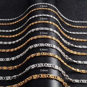 Collar Largo de Acero Inoxidable para Mujer, Hombre, Cadena de Clip Trenzada, Color Dorado/Plateado, Gargantilla, Accesorios de Joyería para el Cuello - Product Image 2